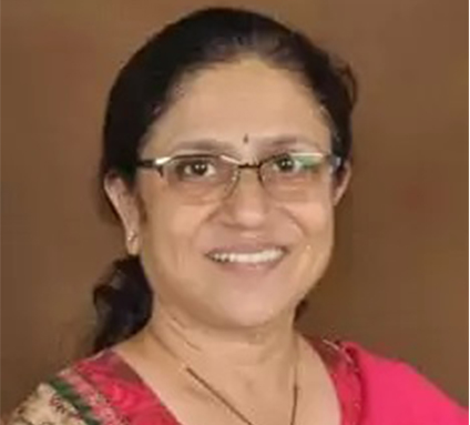 Mrs. Jayanti Haldipurkar - Trustee at Laxmi Eye Hospitals and Institute in Navi Mumbai, centres at Panvel, Kharghar, Kamothe and Dombivali.